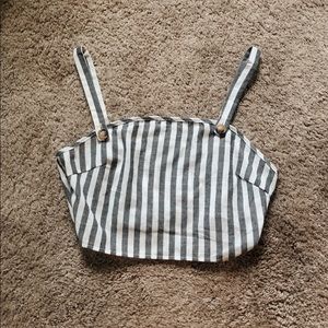 Shein Striped Crop Tank Size Large